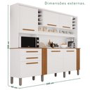 Ver imagem 3 de Armário de Cozinha 6 Portas 2 Gavetas Catar