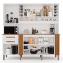 Ver imagem 2 de Armário de Cozinha 6 Portas 2 Gavetas Catar Branco