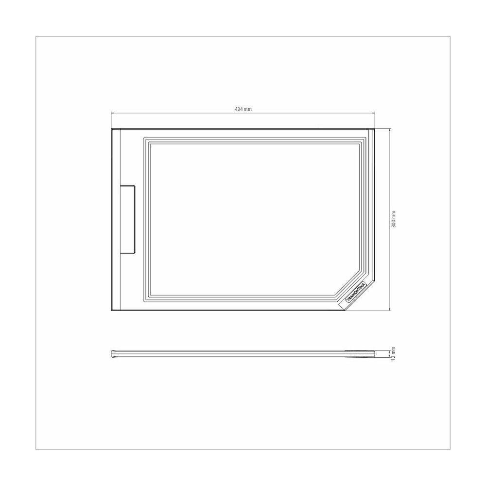 Tabua de Corte Tramontina Churrasco Black em Polipropileno Preto - 2