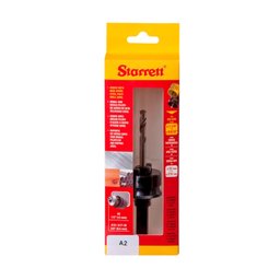 Suporte de Serra Copo Encaixe A2 1/2" Starrett Ka2-s 32-210mm com Broca Piloto Aço Rápido - 5