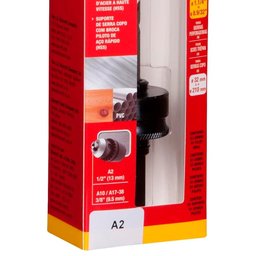 Suporte de Serra Copo Encaixe A2 1/2" Starrett Ka2-s 32-210mm com Broca Piloto Aço Rápido - 7