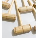 Ver imagem 2 de 10 Mini Martelo Decorado de Madeira 15x5 Cm