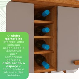 Armário de Cozinha 6 Portas 2 Gavetas Catar - 12