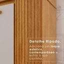 Ver imagem 6 de Armário de Cozinha 6 Portas 2 Gavetas Catar Bege/Cinamomo/Off-White