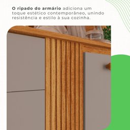 Armário de Cozinha 6 Portas 2 Gavetas Catar - 6