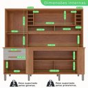 Ver imagem 5 de Armário de Cozinha 6 Portas 2 Gavetas Catar