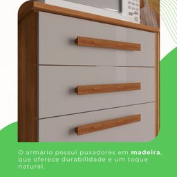 Armário de Cozinha 6 Portas 2 Gavetas Catar - 7