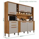 Ver imagem 3 de Armário de Cozinha 6 Portas 2 Gavetas Catar