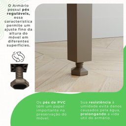 Armário de Cozinha 6 Portas 2 Gavetas Catar - 8