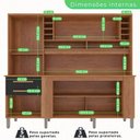 Ver imagem 5 de Armário de Cozinha 6 Portas 2 Gavetas Catar