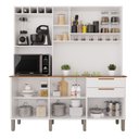 Ver imagem 4 de Armário de Cozinha 6 Portas 2 Gavetas New Topázio Branco