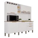 Ver imagem 2 de Armário de Cozinha 6 Portas 2 Gavetas New Topázio Branco