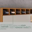 Ver mais imagens de Armário de Cozinha 6 Portas 2 Gavetas New Topázio Bege/Cinamomo/Off-White