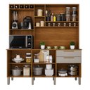 Ver imagem 4 de Armário de Cozinha 6 Portas 2 Gavetas New Topázio Bege/Cinamomo/Off-White