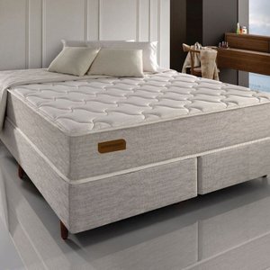 Conjunto King com Colchão e Cama Box Ammezen Firme 193cm X 203cm X 67cm