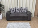 Ver imagem 2 de Sofá 2 e 3 Lugares Marrom Escuro com Floral 503/33 Porto