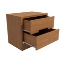 Ver imagem 2 de Mesa de Cabeceira com 2 Gavetas Kappesberg S822 Cor Canela