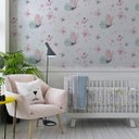 Ver imagem 2 de Papel de Parede Infantil Decoração Borboletas Gh Papel de Parede 2,5m