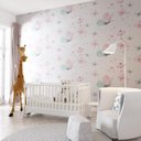 Ver imagem 1 de Papel de Parede Infantil Decoração Borboletas Gh Papel de Parede 2,5m