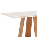 Ver imagem 5 de Mesa de Jantar 6 Lugares 160cm Vidro Canto Reto Lince Nature/off H02 - Mpozenato