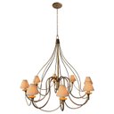 Ver imagem 7 de Pendente Rustico Sala Grande Dourado Com Cúpulas de Algodão Libertas Rosas Artesanato Cecília