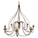 Ver imagem 3 de Pendente Rustico Sala Grande Dourado Com Cúpulas de Algodão Libertas Rosas Artesanato Cecília