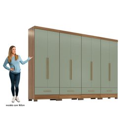 Quarto Modulado 4 Peças 8 Portas 4 Gavetas Smart Plus - 5