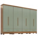 Ver imagem 3 de Quarto Modulado 100% MDF 4 Peças 8 Portas 4 Gavetas Smart Plus