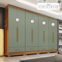 Ver imagem 2 de Quarto Modulado 4 Peças 8 Portas 4 Gavetas Smart Plus