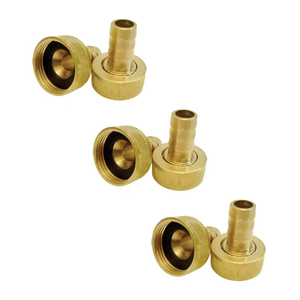 Kit com 10 Bicos de Torneira 3/4 X 1/2 Latão P/ Mangueira Jardim