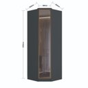 Ver imagem 3 de Guarda-roupa 1 Porta Reflecta Ravi - Canto