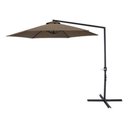 Ver imagem 1 de Ombrelone Guarda Sol Luxo Lateral de Piscina e Jardim 3 Metros Bel Veneza Marrom com Base em X de Ap