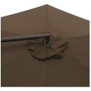 Ver imagem 7 de Ombrelone Guarda Sol Luxo Lateral de Piscina e Jardim 3 Metros Bel Veneza Marrom com Base em X de Ap