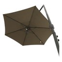 Ver imagem 2 de Ombrelone Guarda Sol Luxo Lateral de Piscina e Jardim 3 Metros Bel Veneza Marrom com Base em X de Ap