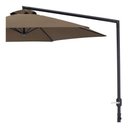 Ver imagem 6 de Ombrelone Guarda Sol Luxo Lateral de Piscina e Jardim 3 Metros Bel Veneza Marrom com Base em X de Ap