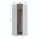 Ver imagem 3 de Guarda-roupa 1 Porta Reflecta Ravi - Canto