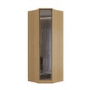 Ver imagem 2 de Guarda-Roupa 1 Porta Reflecta Ravi - Canto Marrom/Olmo Italiano