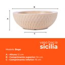 Ver imagem 3 de Vaso Bacia Sicilia Bege 12 Terrano