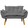 Kit Namoradeira Decorativa + 2 Poltronas Reforçadas para Amamentação Suede - 3