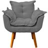 Kit Namoradeira Decorativa + 2 Poltronas Reforçadas para Amamentação Suede - 5