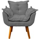 Ver imagem 5 de Kit Namoradeira Decorativa + 2 Poltronas Reforçadas para Amamentação Suede