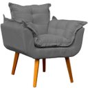 Ver imagem 4 de Kit Namoradeira Decorativa + 2 Poltronas Reforçadas para Amamentação Suede
