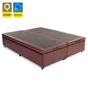 Ver imagem 2 de Box Baú Queen Bipartido Sintético Mega Cama-marrom