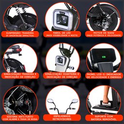 Bicicleta Elétrica - Super Sport Easy Pam - 500w Lithium - Branca - Plug And Move - 7