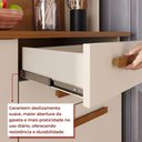 Ver imagem 7 de Cozinha Amanda 6 Portas 2 Gavetas MDF 182cm Amadeirado Amanda Block