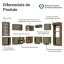 Ver imagem 4 de Armário de Cozinha Completa de Canto 549 cm Rustic/Verde Vik Madesa 01