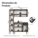 Ver imagem 7 de Armário de Cozinha Compacta 137 Cm Rustic-preto Emilly Madesa 012