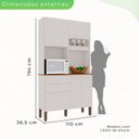 Ver imagem 4 de Armário de Cozinha 5 Portas 2 Gavetas Dubai