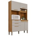 Ver imagem 2 de Armário de Cozinha 5 Portas 2 Gavetas Dubai Bege/Cinamomo/Off-White