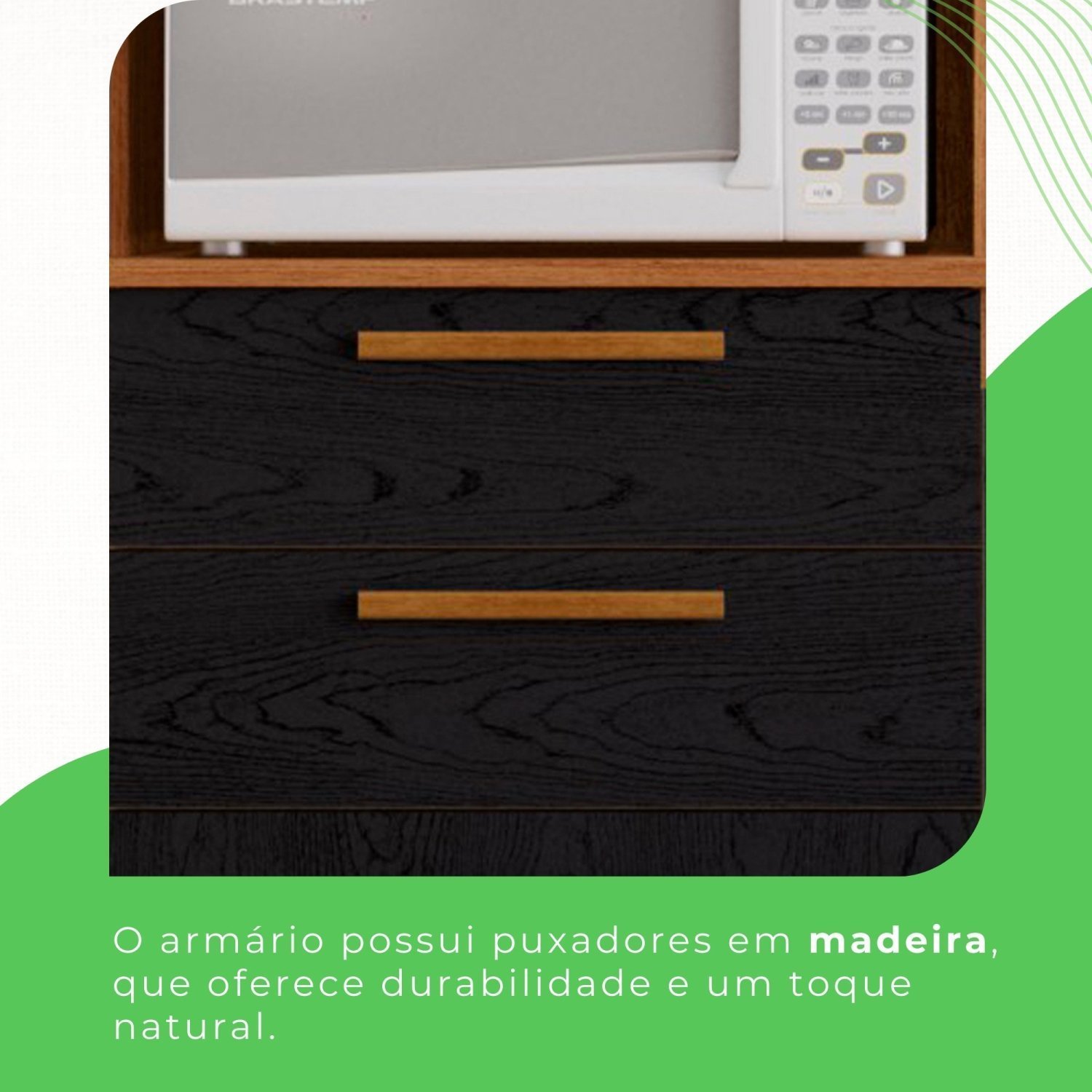 Armário de Cozinha 5 Portas 2 Gavetas Dubai - 7